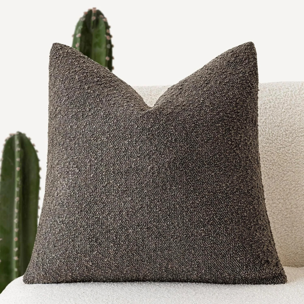 Soft Bouclé Cushion Cover – 45x45 cm Decorative Pillowcase with Hidden Zipper 9