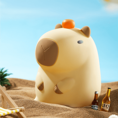 Soft Silicone Capybara Night Light for Kids – Rechargeable, Adjustable Brightness, and Portable 6