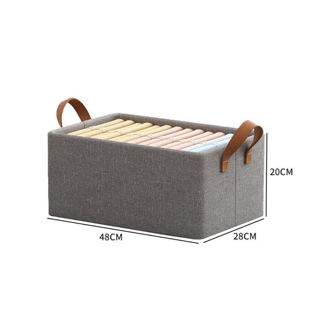 Foldable Storage Box with Handles – Spacious and Compact Organizer for Clothes and Accessories 3