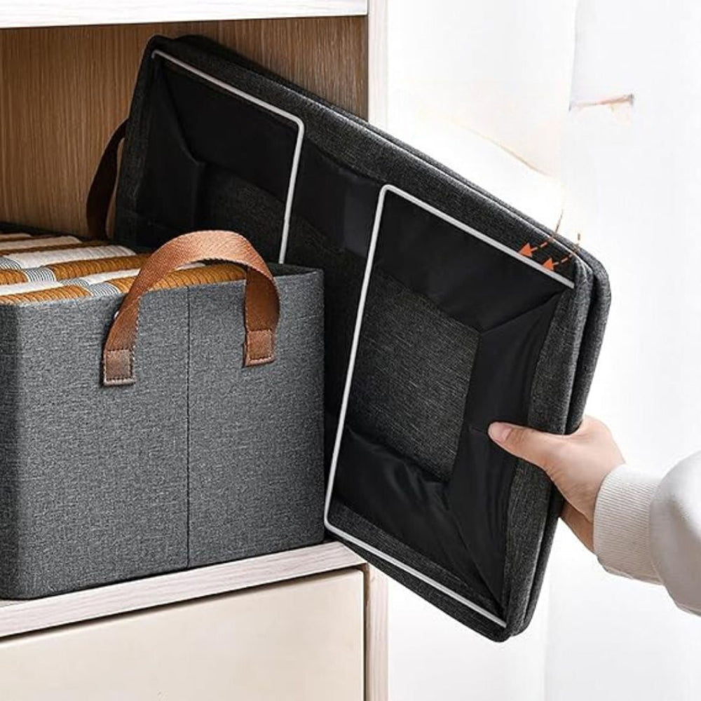 Foldable Storage Box with Handles – Spacious and Compact Organizer for Clothes and Accessories 5
