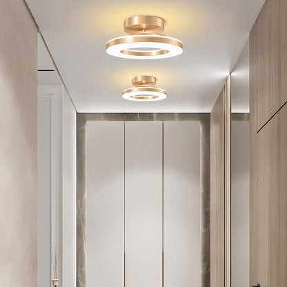 Modern LED Flush Mount Ceiling Light Fixture – Sleek Iron Design for Hallways and Bedrooms 1