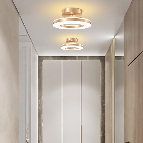 Modern LED Flush Mount Ceiling Light Fixture – Sleek Iron Design for Hallways and Bedrooms 1