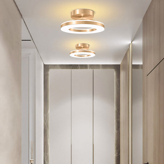 Modern LED Flush Mount Ceiling Light Fixture – Sleek Iron Design for Hallways and Bedrooms 1