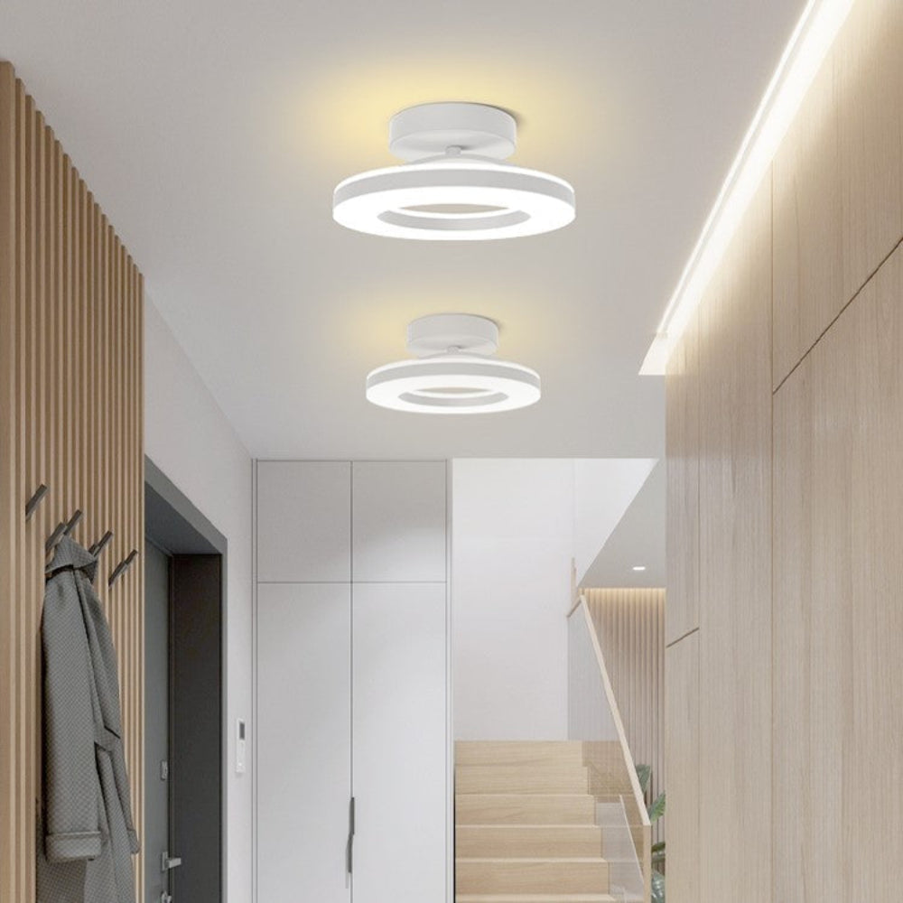 Modern LED Flush Mount Ceiling Light Fixture – Sleek Iron Design for Hallways and Bedrooms 15