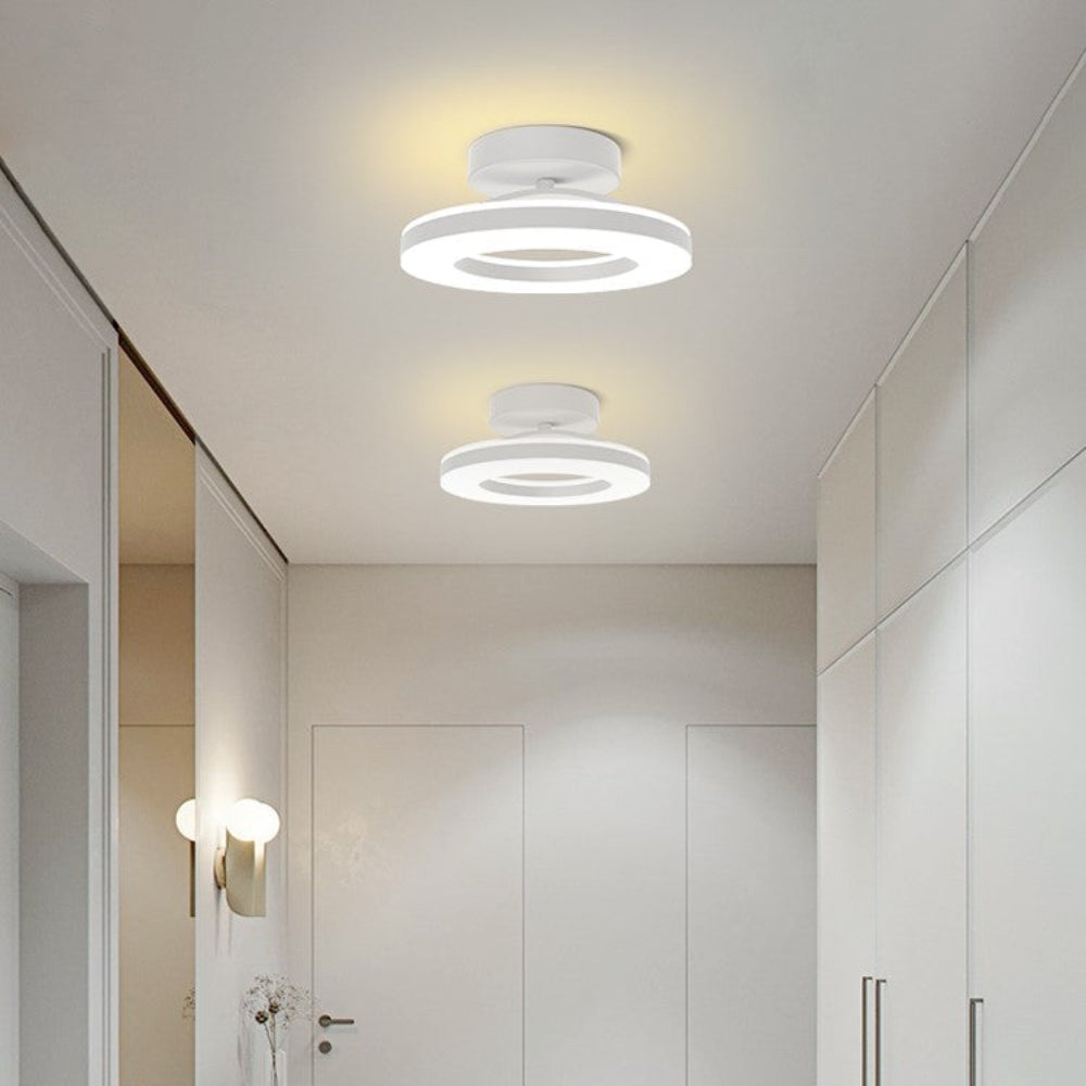Modern LED Flush Mount Ceiling Light Fixture – Sleek Iron Design for Hallways and Bedrooms 16