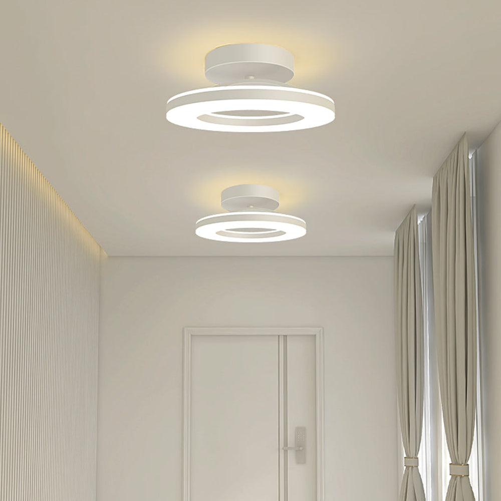 Modern LED Flush Mount Ceiling Light Fixture – Sleek Iron Design for Hallways and Bedrooms 17