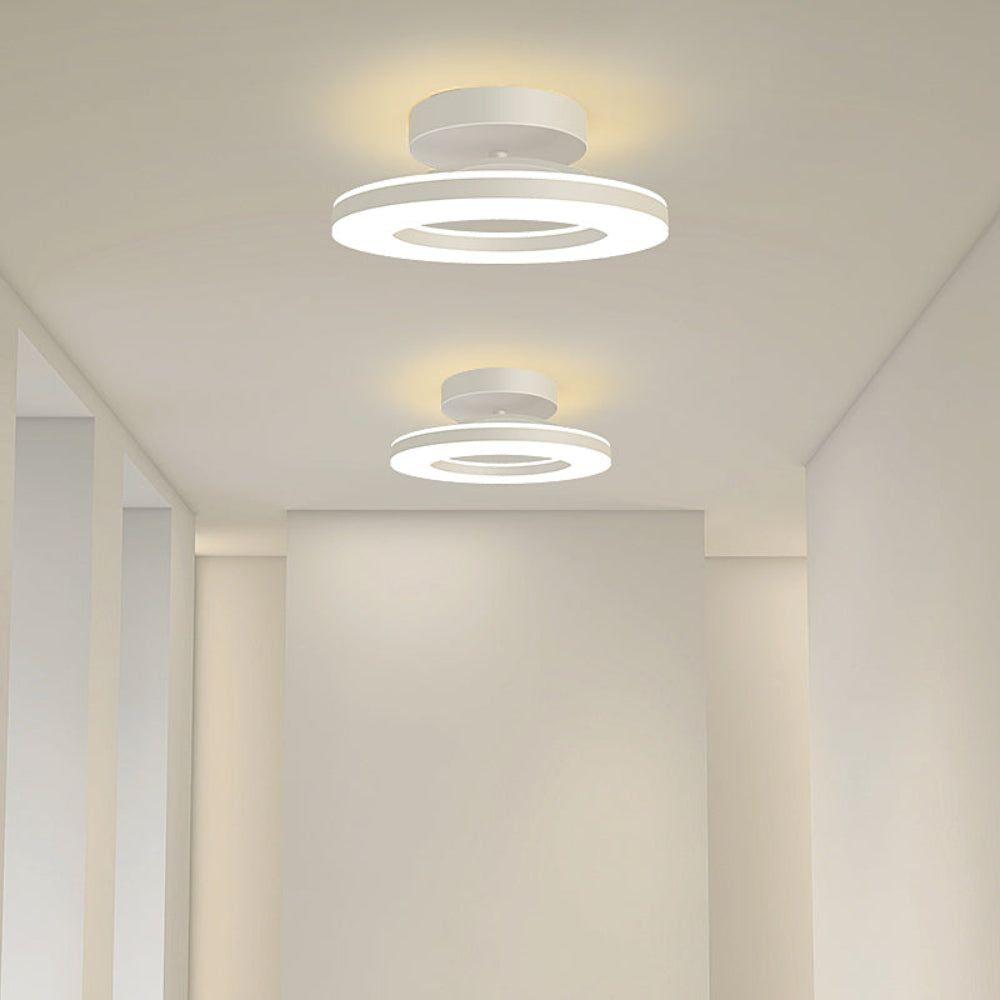 Modern LED Flush Mount Ceiling Light Fixture – Sleek Iron Design for Hallways and Bedrooms 18