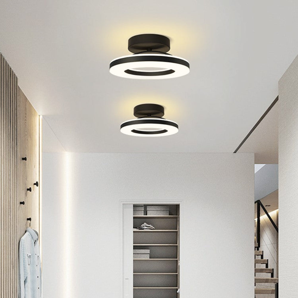 Modern LED Flush Mount Ceiling Light Fixture – Sleek Iron Design for Hallways and Bedrooms 20