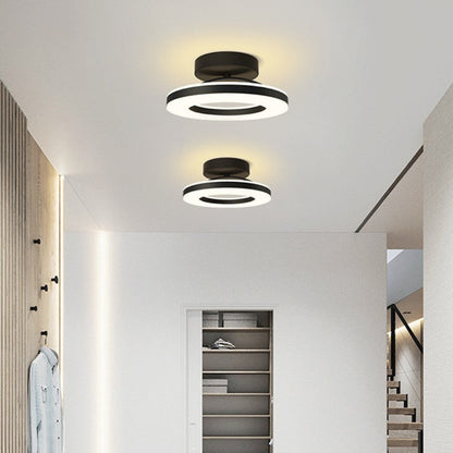 Modern LED Flush Mount Ceiling Light Fixture – Sleek Iron Design for Hallways and Bedrooms 20