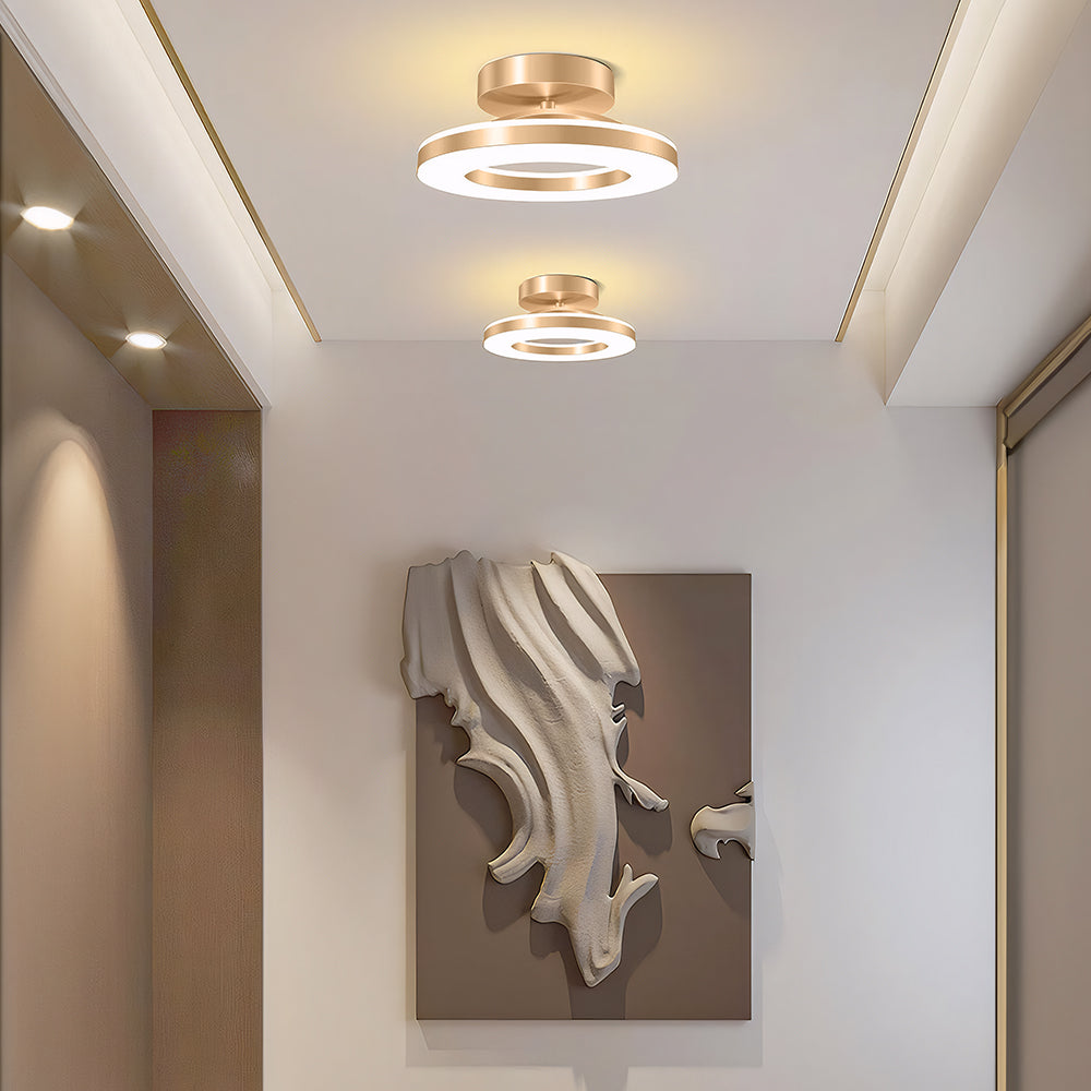 Modern LED Flush Mount Ceiling Light Fixture – Sleek Iron Design for Hallways and Bedrooms 3
