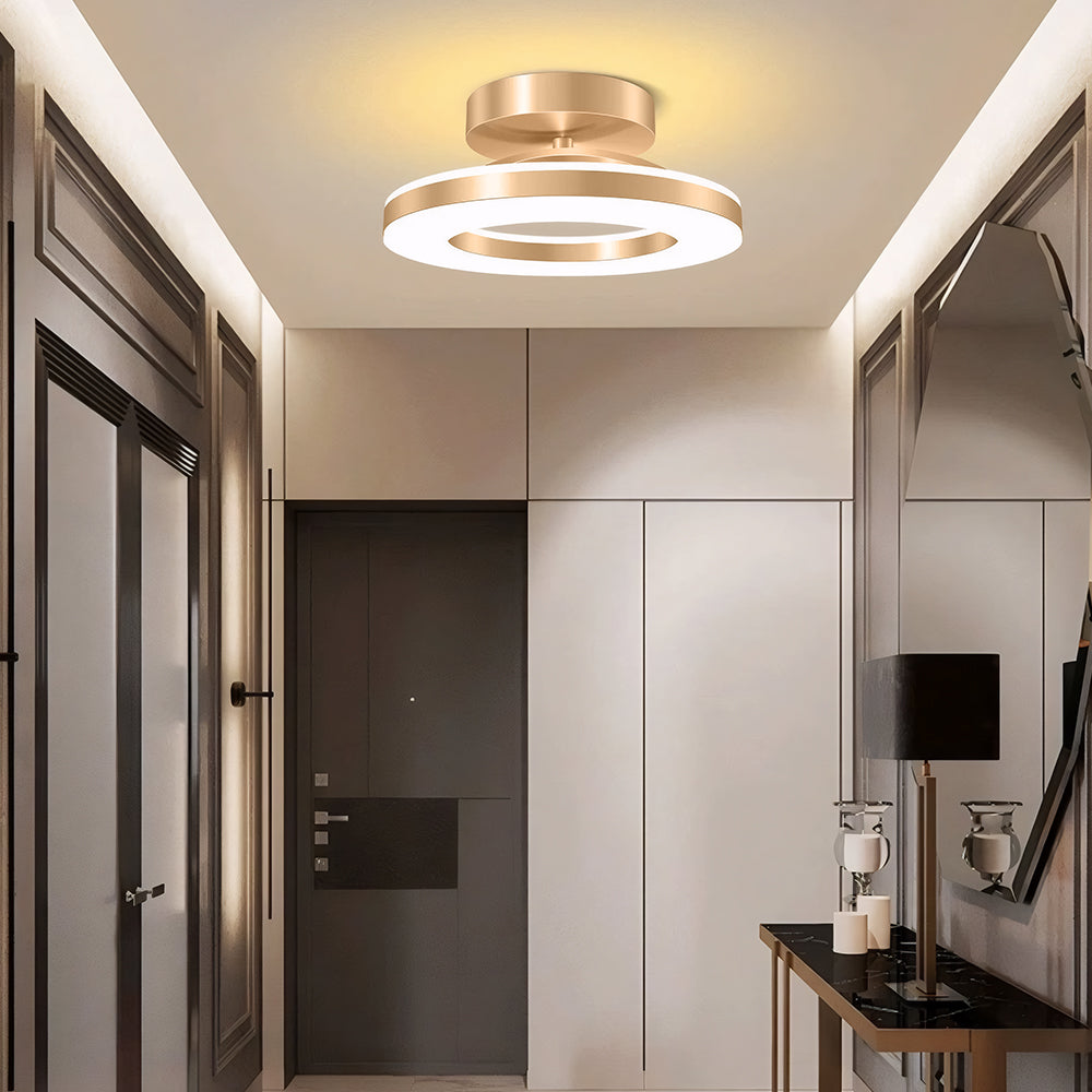 Modern LED Flush Mount Ceiling Light Fixture – Sleek Iron Design for Hallways and Bedrooms 5