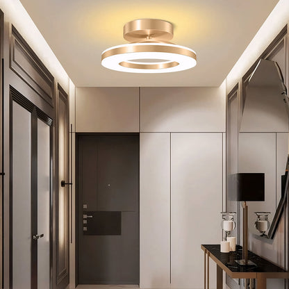 Modern LED Flush Mount Ceiling Light Fixture – Sleek Iron Design for Hallways and Bedrooms 5