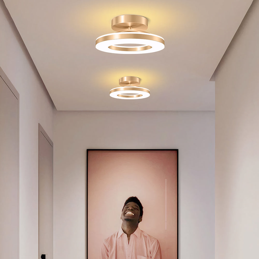 Modern LED Flush Mount Ceiling Light Fixture – Sleek Iron Design for Hallways and Bedrooms 6