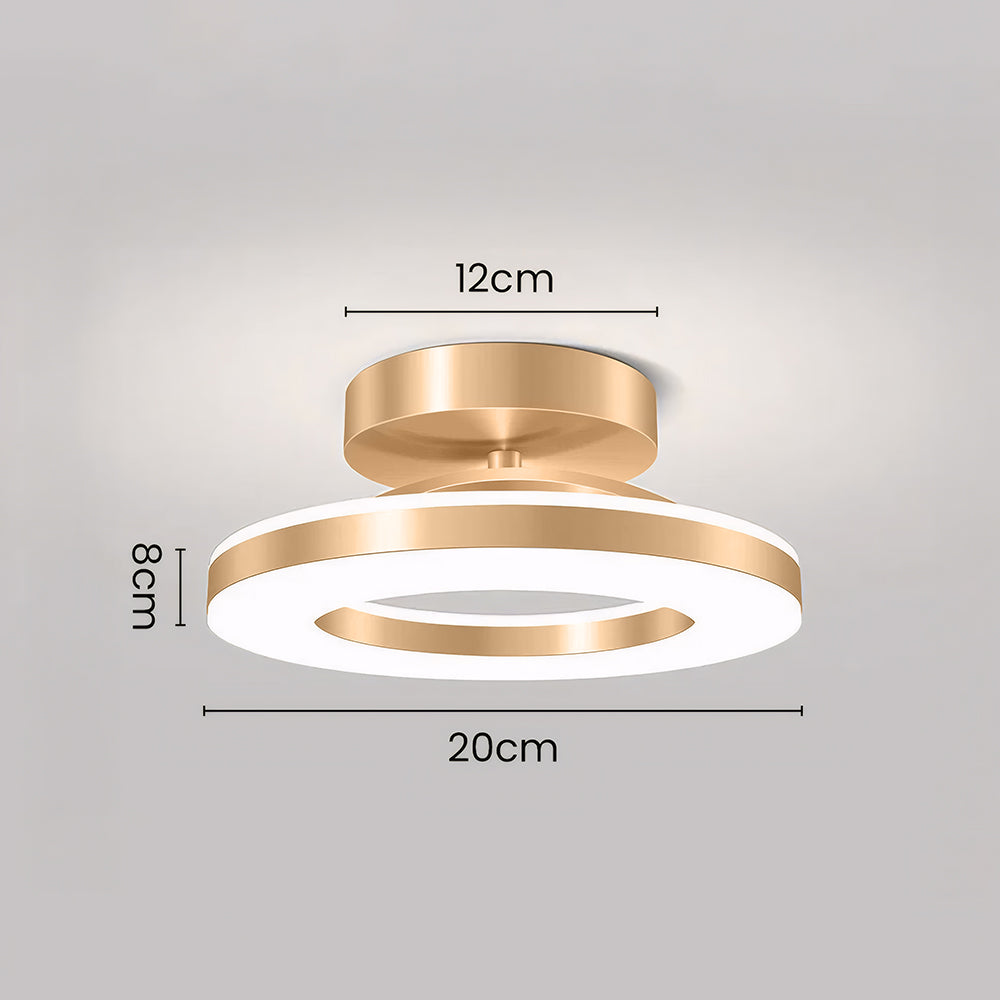 Modern LED Flush Mount Ceiling Light Fixture – Sleek Iron Design for Hallways and Bedrooms 7