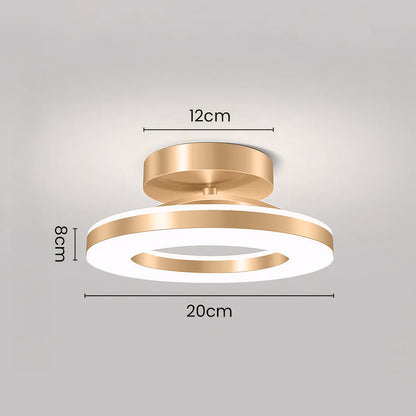 Modern LED Flush Mount Ceiling Light Fixture – Sleek Iron Design for Hallways and Bedrooms 7