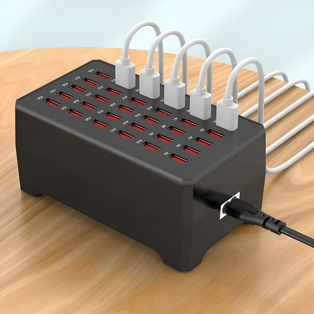 Universal USB Charging Station with 30 Ports – 150W Fast Charging Hub for Home and Office 4