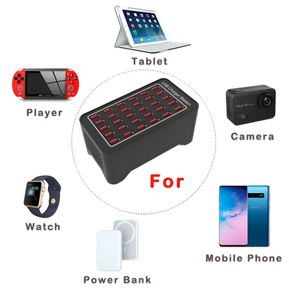 Universal USB Charging Station with 30 Ports – 150W Fast Charging Hub for Home and Office 7