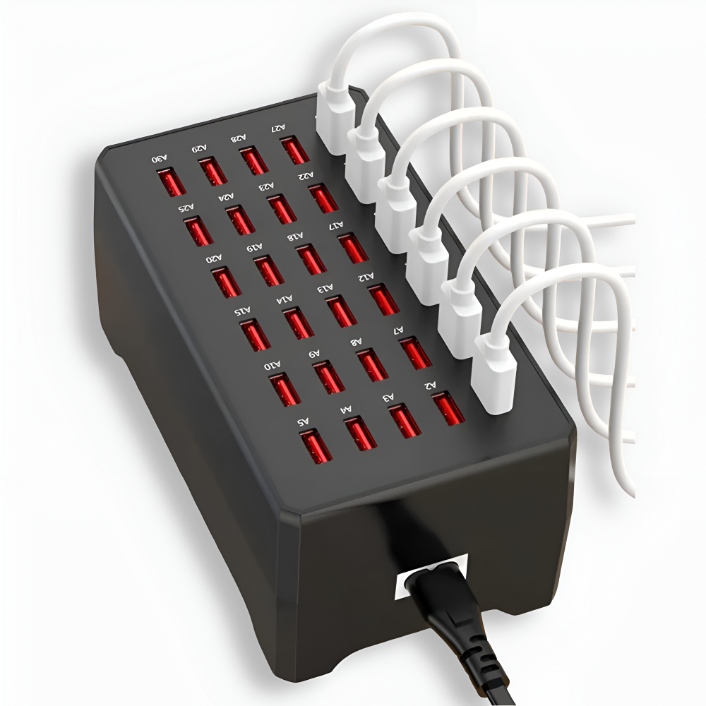 Universal USB Charging Station with 30 Ports – 150W Fast Charging Hub for Home and Office 9