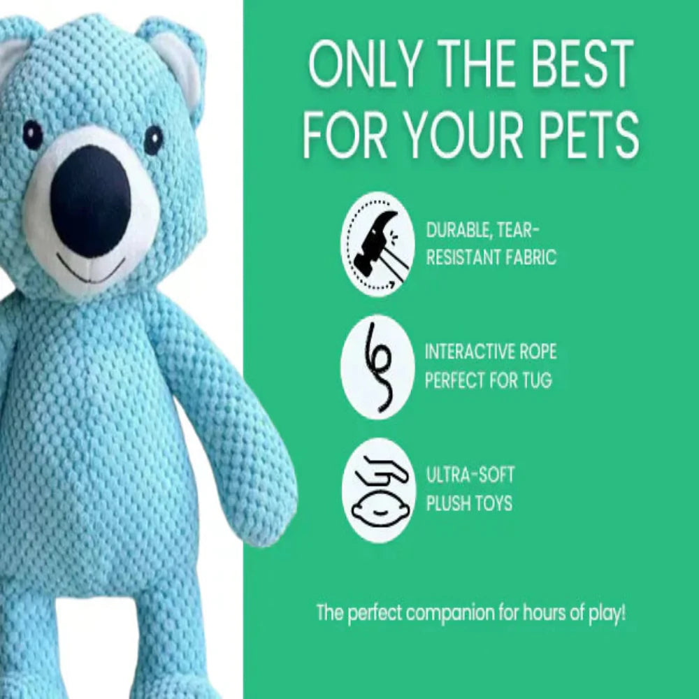 Plush Dog Toy for Aggressive Chewers – Chewlax Comfort Bear with Reinforced Seams 8