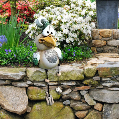 Decorative Chicken Sculpture for Garden – Charming Rustic Outdoor Accent 6