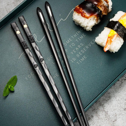 Elegant Stainless Steel Chopsticks Set – 5 Pairs for Stylish Dining and Gifting 6