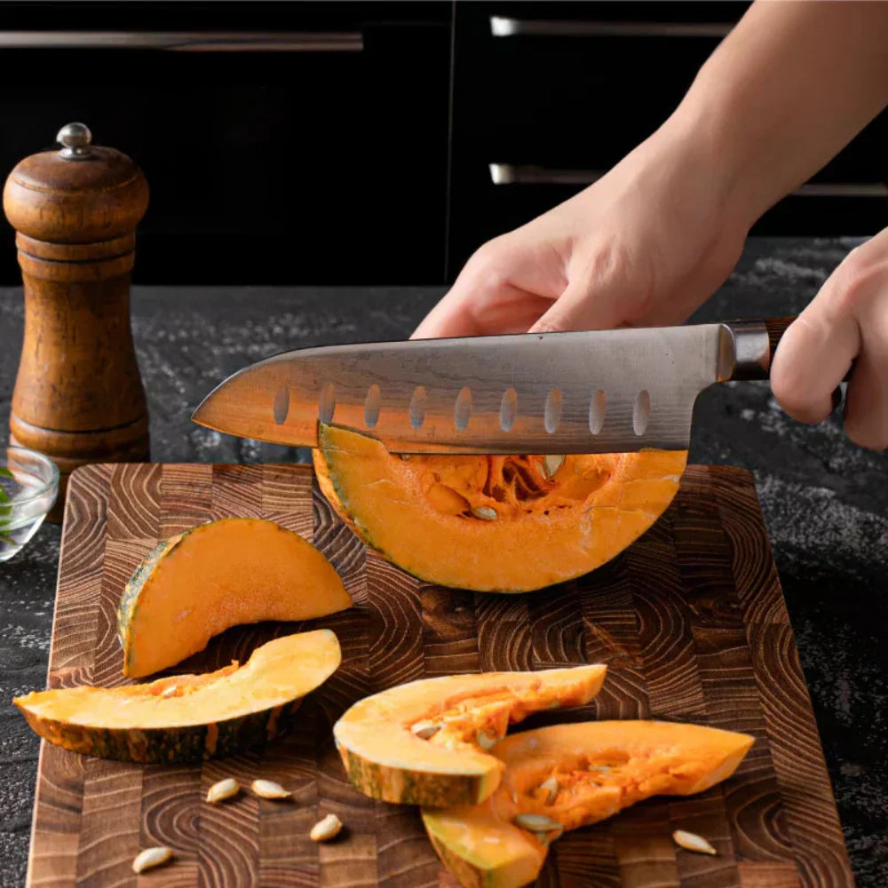 Premium End Grain Cutting Board - Durable Hardwood Chef's Block for Precision and Hygiene 3