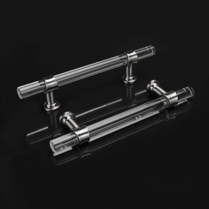 Modern Acrylic and Brushed Nickel Cabinet Handle – Stylish and Durable Drawer Pull 5