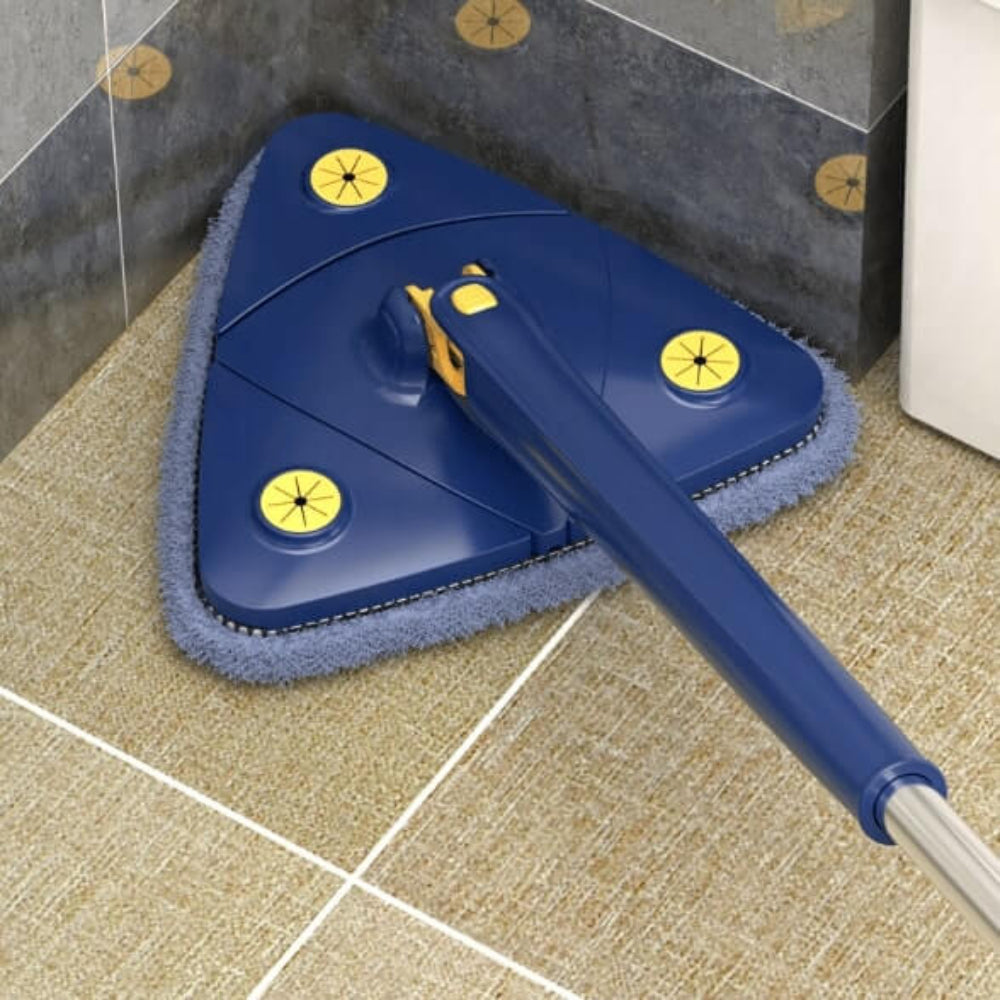 Triangular 360° Microfiber Mop with Extendable Handle for Easy Cleaning 3