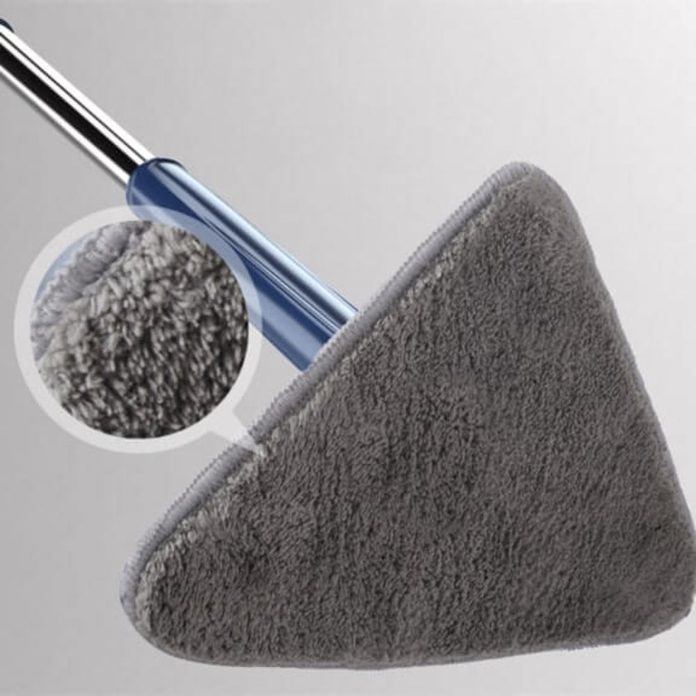 Triangular 360° Microfiber Mop with Extendable Handle for Easy Cleaning 4