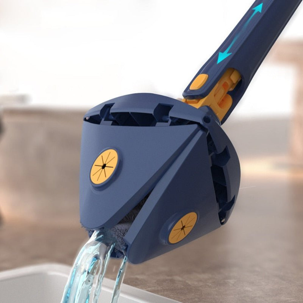 Triangular 360° Microfiber Mop with Extendable Handle for Easy Cleaning 5