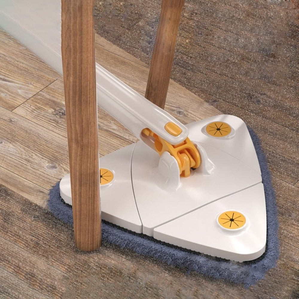 Triangular 360° Microfiber Mop with Extendable Handle for Easy Cleaning 6