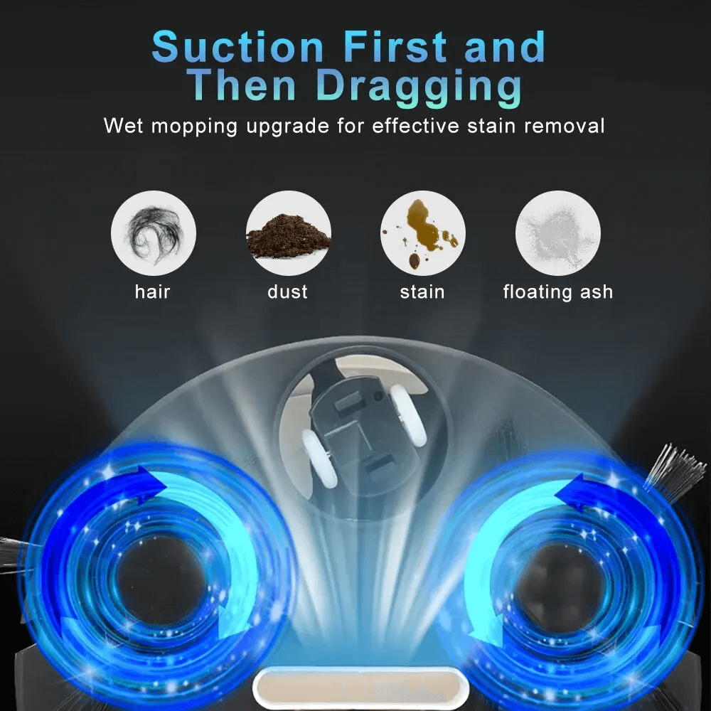 Intelligent 2-in-1 Vacuum and Mop Robot with Smart Navigation and App Control 8