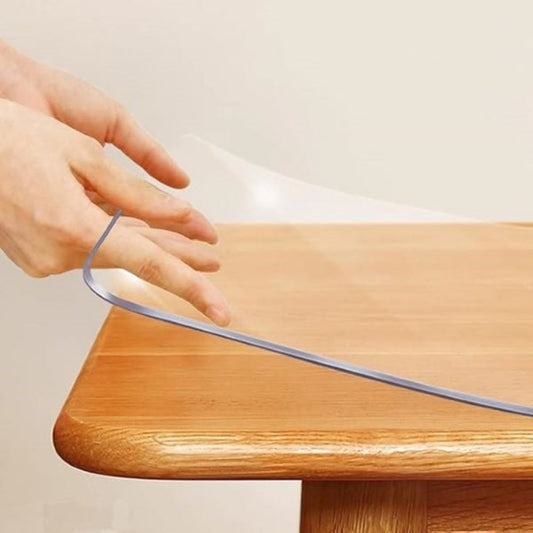 Transparent PVC Table Protector – Durable and Heat-Resistant Cover for Dining and Workspaces 1