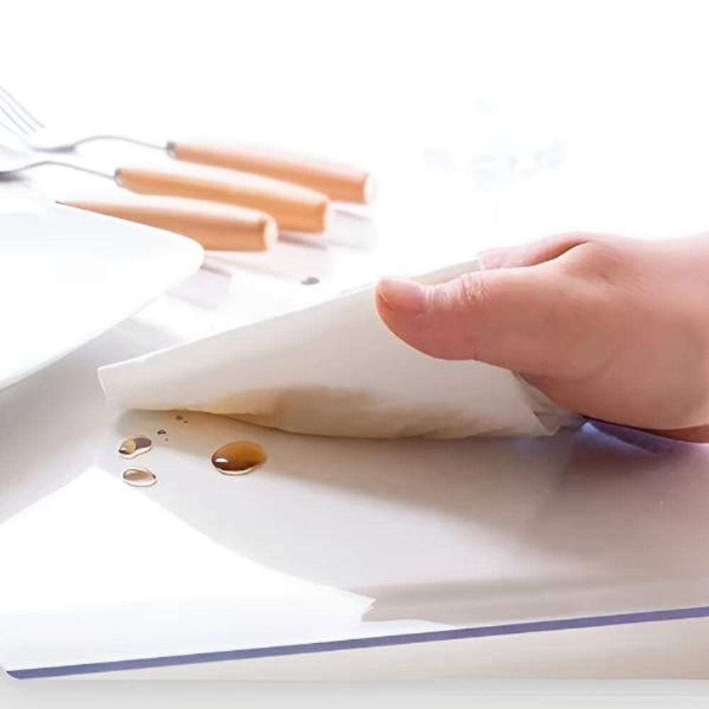 Transparent PVC Table Protector – Durable and Heat-Resistant Cover for Dining and Workspaces 3