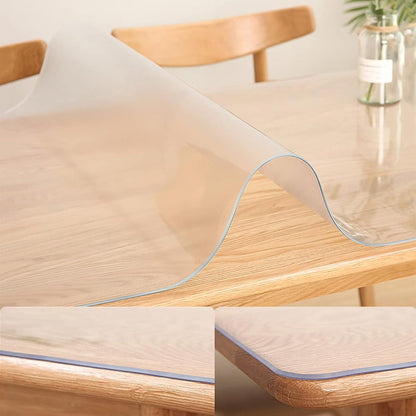 Transparent PVC Table Protector – Durable and Heat-Resistant Cover for Dining and Workspaces 4