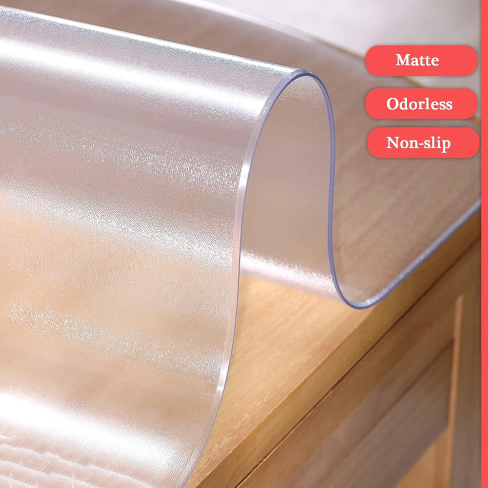 Transparent PVC Table Protector – Durable and Heat-Resistant Cover for Dining and Workspaces 5