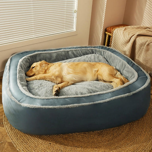 Orthopedic Dog Bed for Deep Sleep – Large Plush Pet Mattress with Removable Washable Cover 1