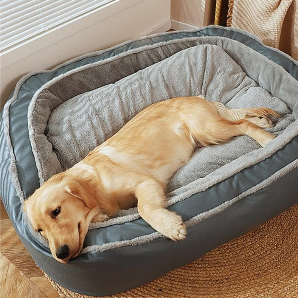 Orthopedic Dog Bed for Deep Sleep – Large Plush Pet Mattress with Removable Washable Cover 2