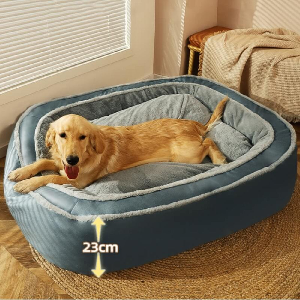 Orthopedic Dog Bed for Deep Sleep – Large Plush Pet Mattress with Removable Washable Cover 3