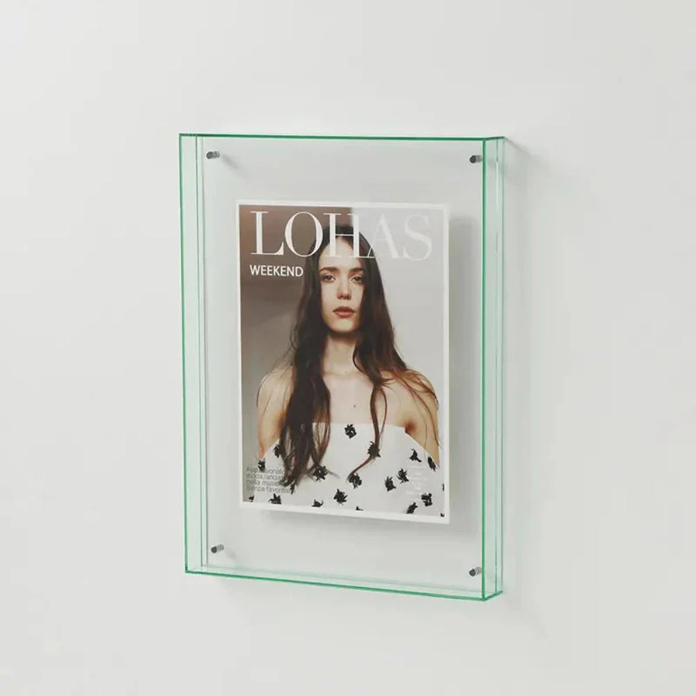 Transparent Acrylic Photo Frame with Colorful Edges – Modern Display for 10x15 cm Photos 10