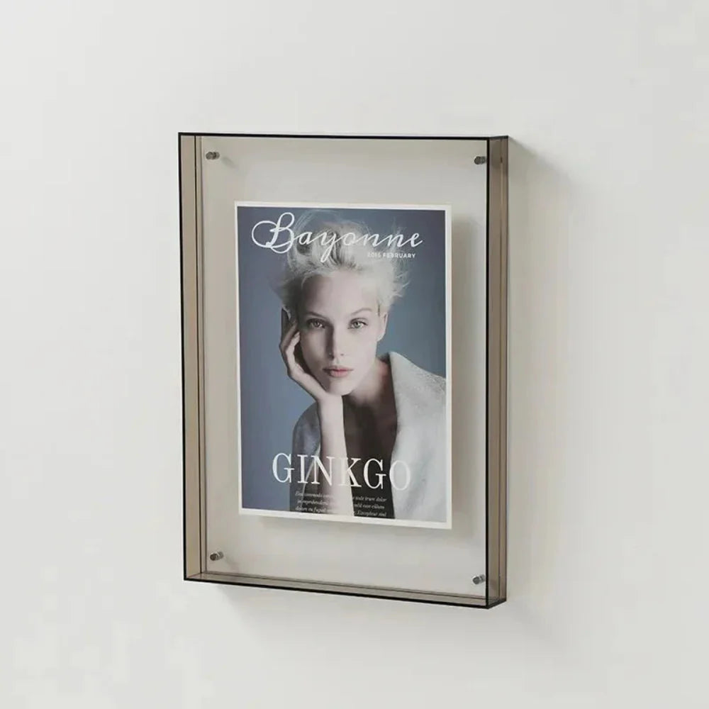 Transparent Acrylic Photo Frame with Colorful Edges – Modern Display for 10x15 cm Photos 12
