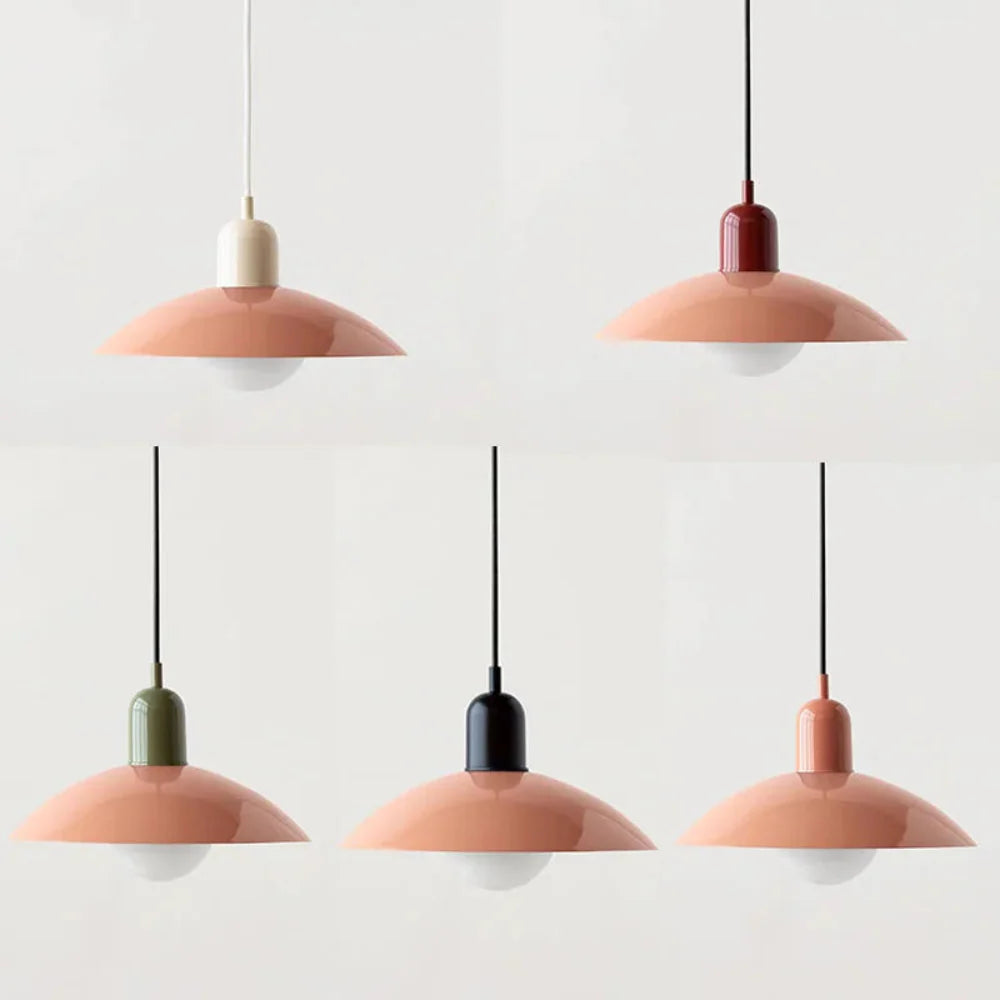 Bauhaus-Inspired Macaron Pendant Light – Adjustable Height, Modern Pastel Design 13
