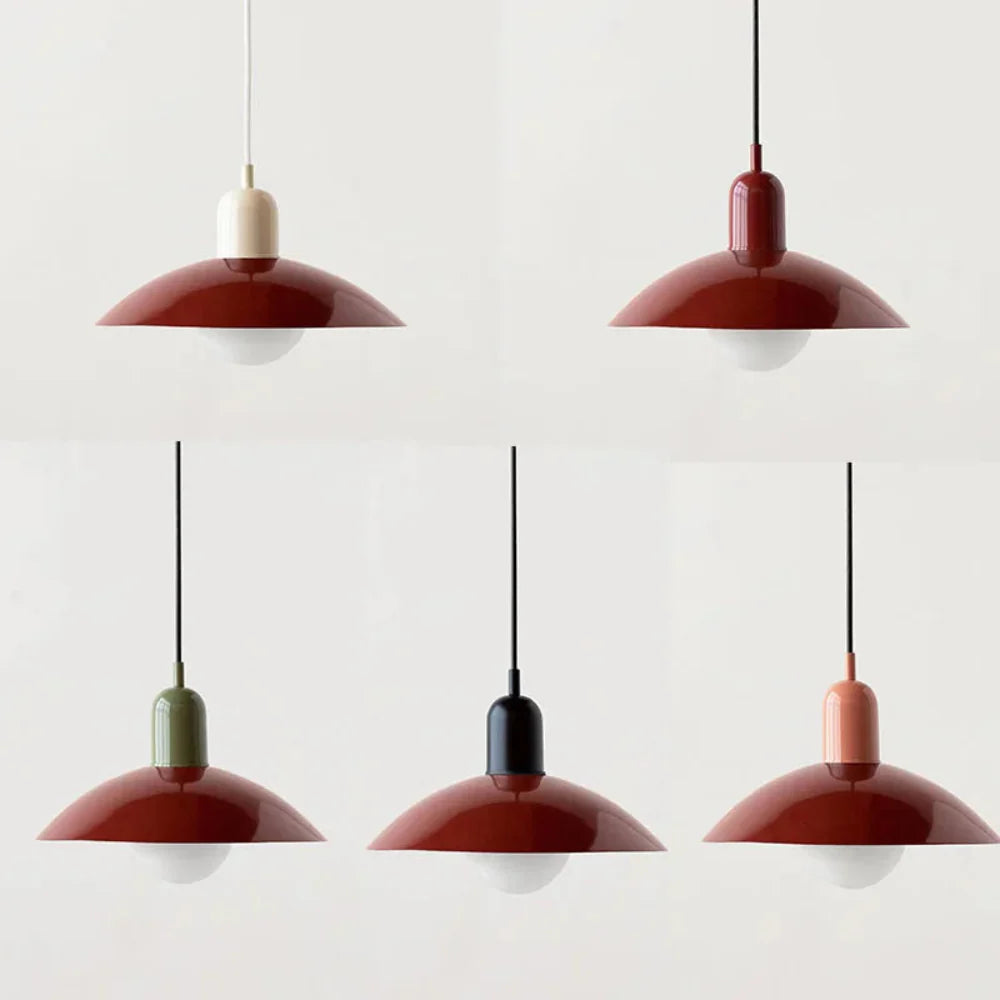 Bauhaus-Inspired Macaron Pendant Light – Adjustable Height, Modern Pastel Design 19