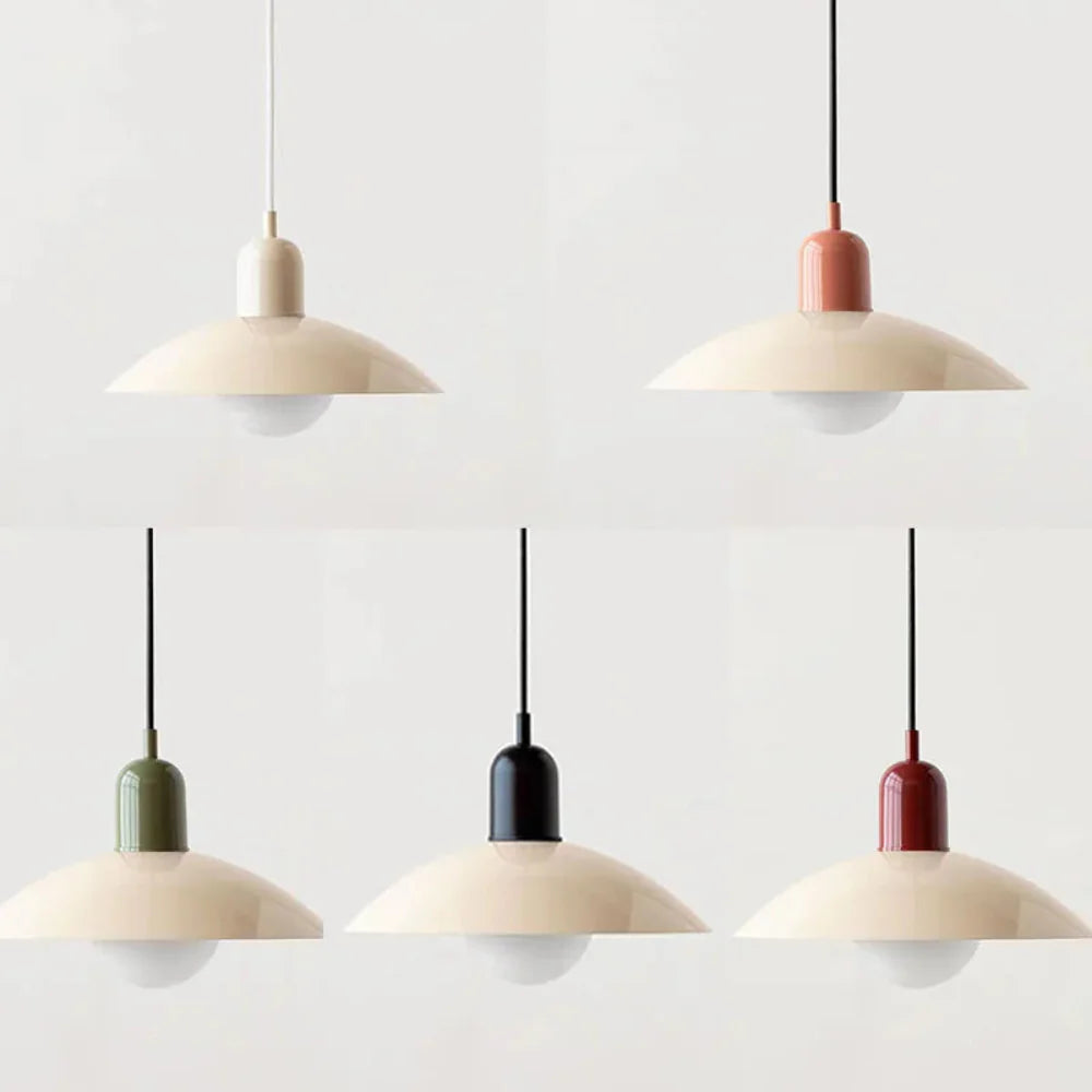 Bauhaus-Inspired Macaron Pendant Light – Adjustable Height, Modern Pastel Design 8