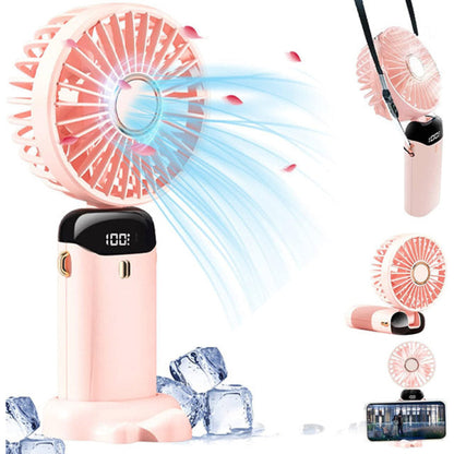 Portable Rechargeable Mini Fan with 3000mAh Battery – Compact and Quiet Design for Instant Cooling 8