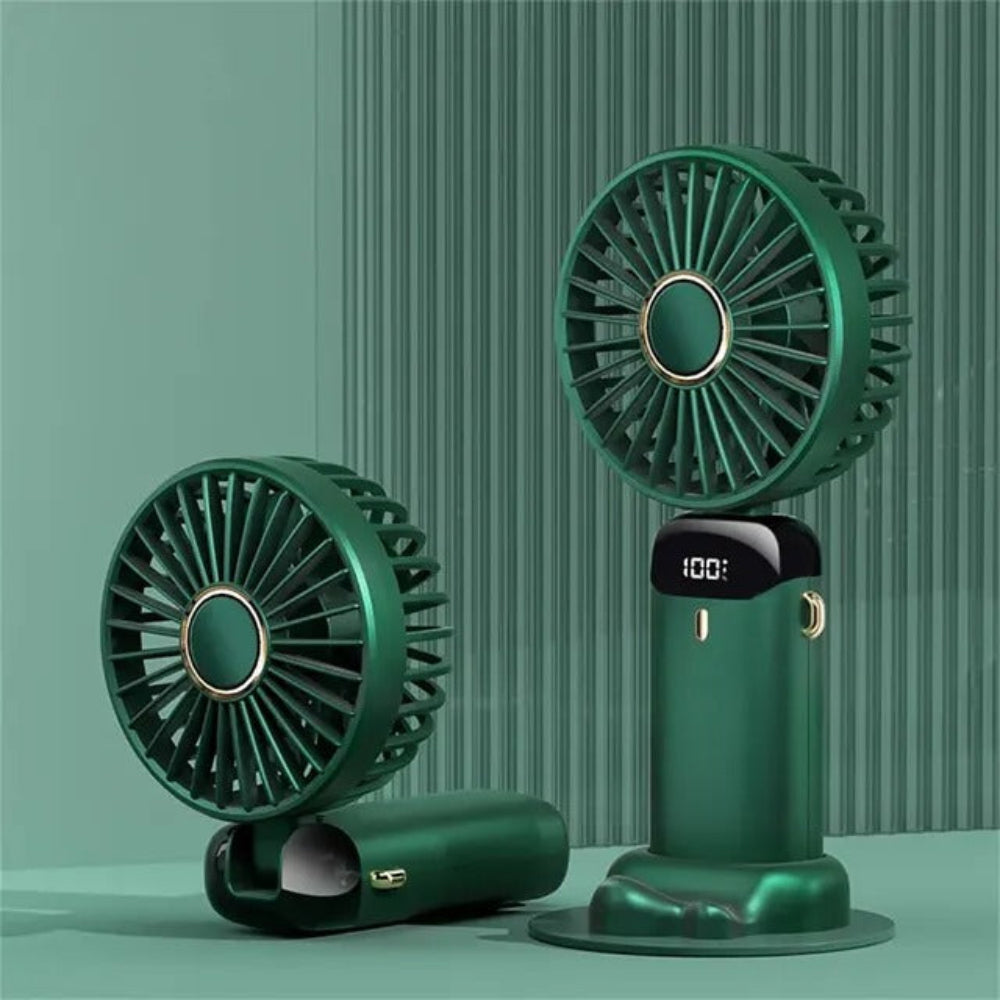 Portable Rechargeable Mini Fan with 3000mAh Battery – Compact and Quiet Design for Instant Cooling 9