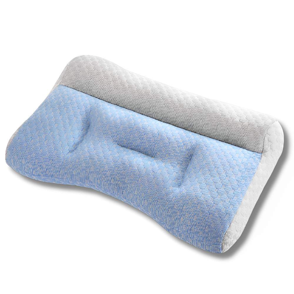 Ergonomic Cooling Pillow for Better Sleep – Breathable Polyester Fiber, 70x45x9 cm 3