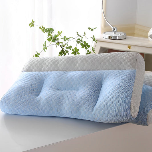 Ergonomic Cooling Pillow for Better Sleep – Breathable Polyester Fiber, 70x45x9 cm 1