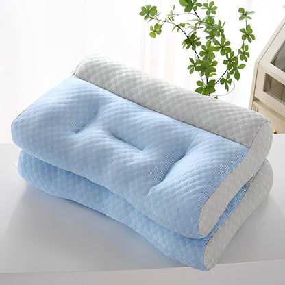 Ergonomic Cooling Pillow for Better Sleep – Breathable Polyester Fiber, 70x45x9 cm 2
