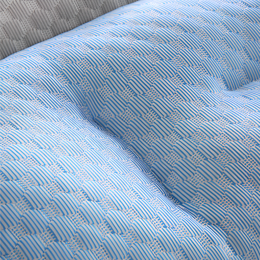 Ergonomic Cooling Pillow for Better Sleep – Breathable Polyester Fiber, 70x45x9 cm 4